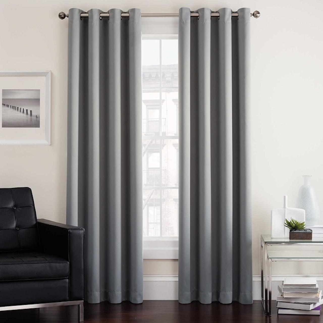 Insola Twilight 108" L, 1 Room Darkening Grommet Window Curtain Panel