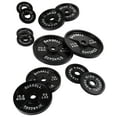 Cast iron plate weight plates for strength training and weightlifting