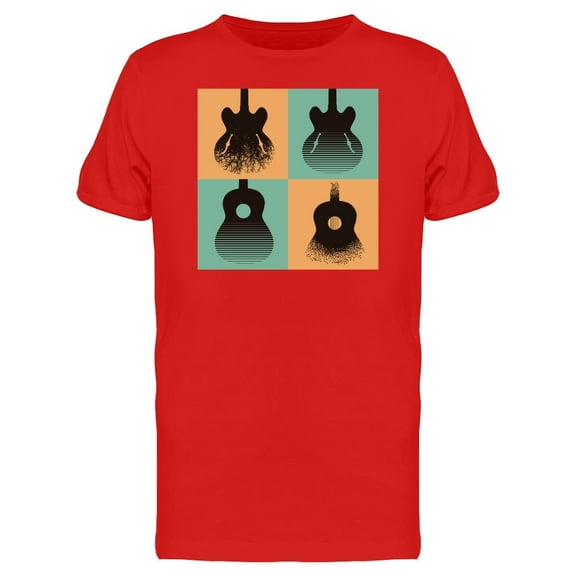 Fours Guitars Shape Tee Men's - Men T-Shirt, Xtra Large