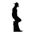 thumbnail image 2 of Advanced Graphics Cowboy Leaning Silhouette Cardboard Stand-Up, 2 of 2