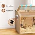 thumbnail image 5 of Coziwow Wooden Hamster Cage Small Animals House for Guinea Pigs Chinchillas W/ Acrylic Boards, 5 of 10