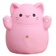 thumbnail image 1 of Cartoon Cat Piggy Bank Saving Bank Cartoon Cat Shaped Money Box Coins Storage Box Home Decor Ornament Children Toys Gifts Pink S 13x11x15cm, 1 of 4