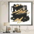 thumbnail image 2 of Designart Gold and Black drift I Framed Wall Art, 2 of 3