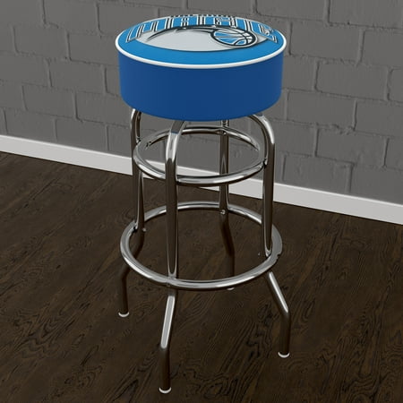 Orlando Magic NBA Padded Swivel Bar Stool - Blue, Black, Silver