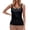 Black, variant on Womens Tankini Tops V Neck Triangle Swim Bathing Suit Athletic Swimwear Swim Top Only