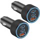 thumbnail image 1 of Cargador de coche KENHAO de 67 W, 3 puertos USB-C y USB-A PD/QC, paquete de 2, 1 of 7