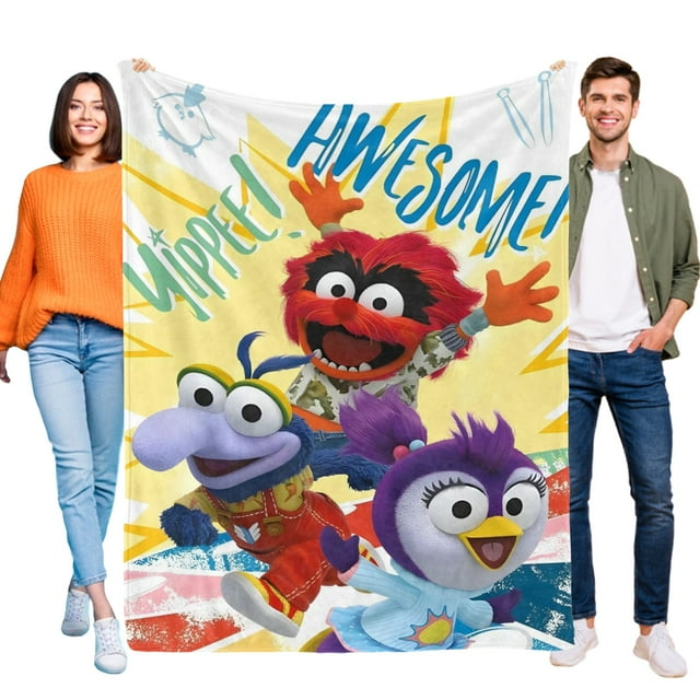Muppet Babies anti-pilling, suave, ligera, esponjosa y acogedora de lujo para hogar y cocina – Perfecta para niños y adultos,50X70cm