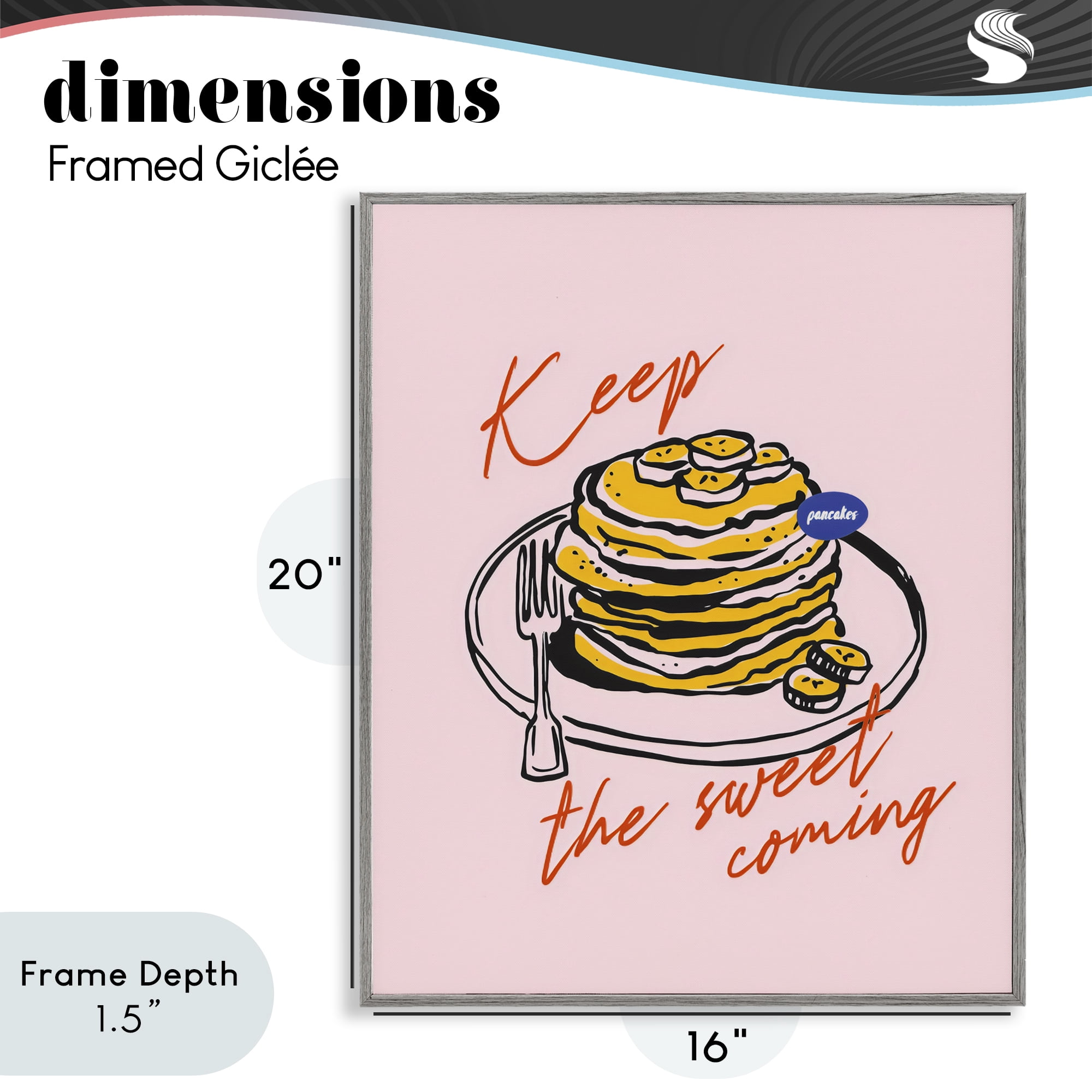 Stupell Industries Keep The Sweet Coming Gray Framed Giclee Art, design by The Prints Vibe