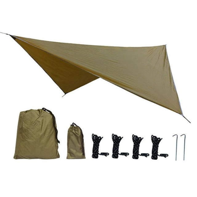 TOPINCN Auvent Pare-Soleil, Auvent à Auvent, Abri Portable Fournitures de Camping pour le Camping et la Randonnée