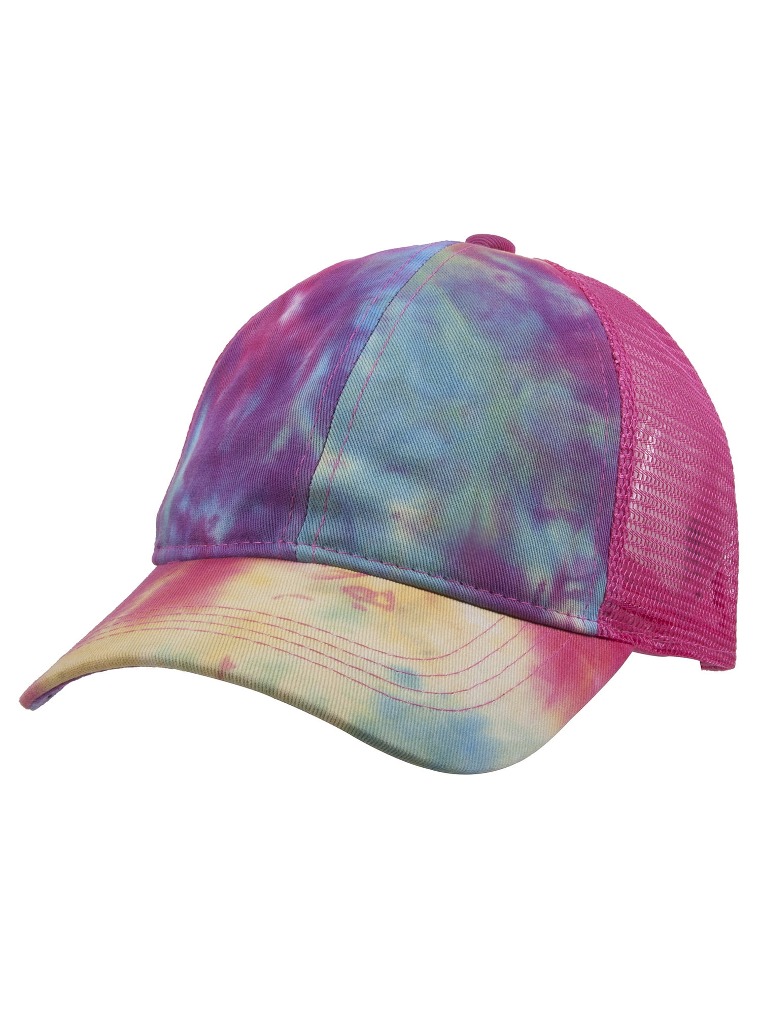 ponytail through baseball cap