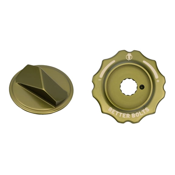 Better Bolts Fork Caps, Fox Grip2/GripX2/GripX 34, ODGreen