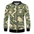thumbnail image 3 of Chaqueta con estampado de camuflaje para hombre y mujer, moda 3D, estampado de manga larga, informal, estilo Harajuku, chaquetas de gran tamaño con cremallera, abrigo, top de calle, 3 of 4