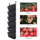 thumbnail image 5 of Bolsas colgantes para plantar con 6 bolsillos, macetas verticales para jardinería Eccomum Negro, 5 of 7