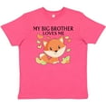 thumbnail image 3 of Inktastic My Big Brother Loves Me- little fox Youth T-Shirt, 3 of 5