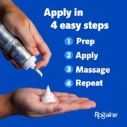 Mens Rogaine Minoxidil 5% Foam 3x 2.11 oz Bottles