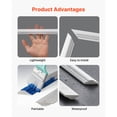thumbnail image 4 of KFFKFF Wall Molding 3 Pack, Wainscoting Panels Kit, Lightweight Paintable Polystyrene, Simple Installation Accent Wall Trim for Interior Decoration in Living Room, Bedroom, White (31x63 + 31x24 in), 4 of 9