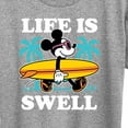 thumbnail image 3 of Mickey & Friends - Life Is Swell - Women's Short Sleeve Graphic T-Shirt, 3 of 5