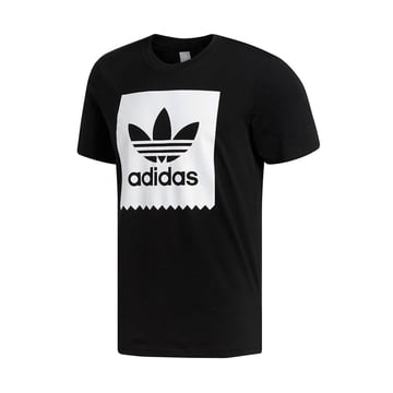 Adidas Men's Blackbird Trefoil Graphic Logo Active T-Shirt Black