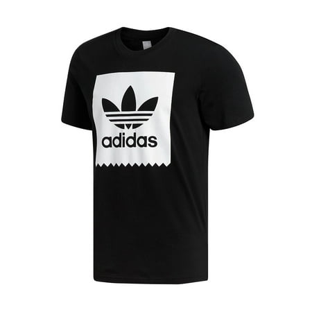 Adidas Men's Short Sleeve Blackbird Trefoil Graphic Logo Active T-Shirt Black XL