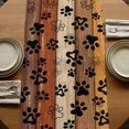 thumbnail image 5 of Table Runners 90 Inches Long Dress Scarves, Burnt Orange Brown Farmhouse Coffee/Dining/Kitchen Table Runner for Living Room, Farmhouse Dog Paw Vintage 13x90 Inch, 5 of 9