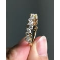 thumbnail image 2 of SOLITAIRE JEWELS Marquise and Round Moissanite Diamond Cluster Wedding Band 10K Yellow Gold Ring, 2 of 4