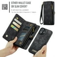 thumbnail image 4 of Dteck for iPhone 16 Plus Case Wallet with Card Holder & Detachable Magnetic Phone Case, Leather All-Round Protection Phone Case with Wrist Strap for Women/Men,Black, 4 of 8