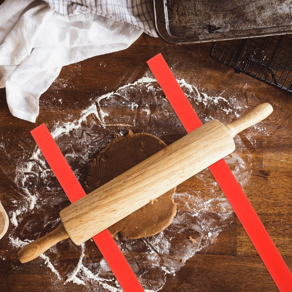 ETHZZLE Silicone Rolling Pin with Nonstick and Measurement Guides for Precise Home Baking and Pastry Preparation