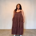 thumbnail image 3 of Spaghetti Strap Fit & Flare Plus Size Maxi Dress, 3 of 3