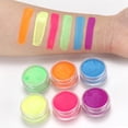 thumbnail image 4 of TISHITA Face Paint Palette Kit, 6 Color Body Paint, Halloween Cosplay Party Makeup, Face Fluorescent, 4 of 8