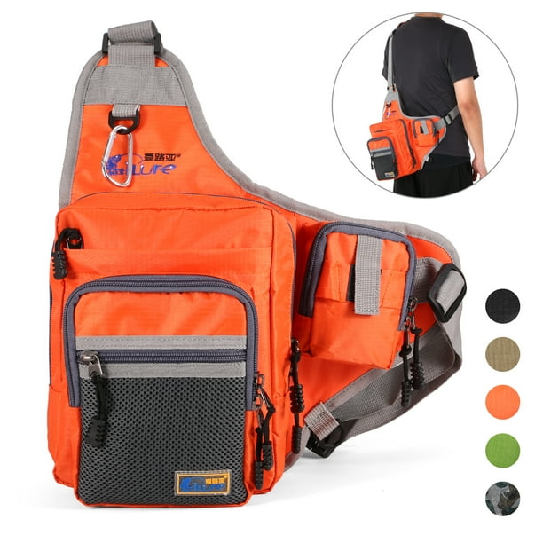 iLure Fishing Bag Multi-Purpose Waterproof Canvas Fishing Reel Lure ...