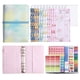 thumbnail image 3 of A6 Budget Binder A6 Gradient Bound Macaron Binder Ledger Notebook Cuero Binder Libro de Presupuesto en Efectivo Planificador Financiero Organizador Libro de Presupuesto, 3 of 3
