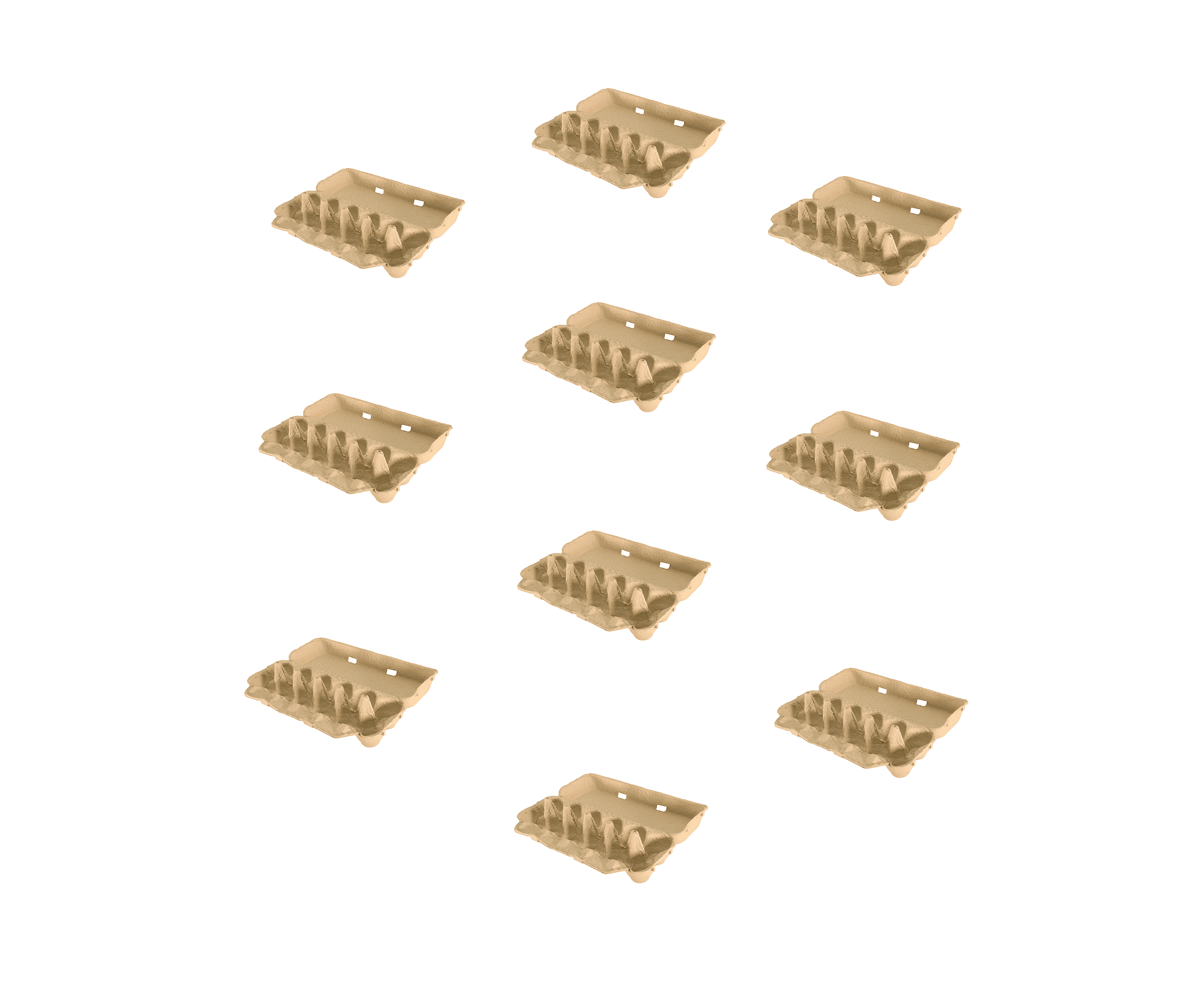 Little Giant Solid Top Egg Carton Pack of 10 - EGGCTNSLD
