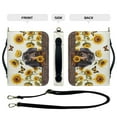 thumbnail image 5 of FOR U DESIGNS Dachshund Sunflower Butterfly Bible Cover Case with Shoulder Strap Leather Bible Covers for Men Size X-Large Washable Bible Case Bag Book Carrying Case Bible Accessories, 5 of 7