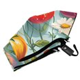 thumbnail image 6 of FORMRS Travel Umbrella Folding Auto Open Close Windproof Rain UV Protection, Green Floral Tomatoes, 6 of 8