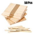 thumbnail image 1 of 50/100 piezas de paletas de madera hechas a mano DIY, palitos de helado, palitos de helado hechos a mano, paletas de madera de 11,4 cm de largo100 piezasCN Deng Xun unisex, 1 of 2