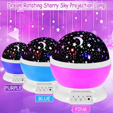 Star Projector Lamp, 360 Degree Star Night Light Romantic Room Rotating Cosmos Star Projuctor With USB Cable, Light Lamp Starry Moon Sky Night Projector Kid Bedroom