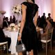 thumbnail image 5 of TaTaai Women's Spring Summer Velvet Dress Sleeveless Ruffled Collar Solid Color Elegant Slim Fit Mid Calf Length Stretchy Soft Gift, 5 of 8