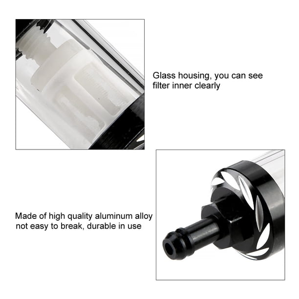 Akozon reemplazo de filtro de combustible de aceite de gasolina universal de 8 mm para motualmente coche atv
