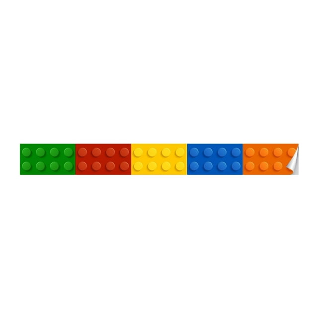 Bloques de construcción pegatina de pared decoración extraíble bricolaje versátil versátil skirting tablero calcomanía de pared para sala de estar