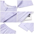 thumbnail image 6 of UVN Womens Pajama Sets Short Sleeve Button Down Tops and Capri Pants 2 Piece Outfit Soft Pjs Sleepwear Loungewear with Pockets, 6 of 11
