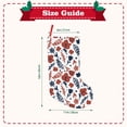 thumbnail image 3 of KLL Red Blue Leaves for 18" Christmas Stocking Snowman Xmas Stocking Holiday Christmas Decoration Gifts for Family Kids, 3 of 8