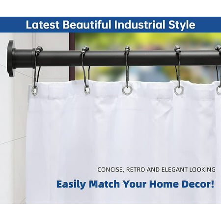 Industrial Shower Curtain Rod Never, Use Shower Curtain As Window Rod