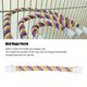 thumbnail image 4 of Juguete de Perca de Cuerda para Pájaros Flexible Colorido y Seguro Agarre Cómodo para Cacatúas Tortolitos Periquitos con Soporte para Loros ANGGREK  Otros, 4 of 8