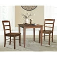 thumbnail image 3 of International Concepts 30X30 Dining Table With 2 Ladderback Chairs, 3 of 3