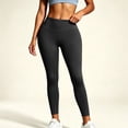 thumbnail image 5 of Zeliretfy Leggings for Women's Solid Color Yoga Leggings Soft Abdominal High Elastic Slim High Waist Yoga Pants Leggings for Women Tummy Control, 5 of 7
