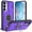 Purple, variant on Rugged Shockproof Phone Cover for Samsung Galaxy S26 Ultra 5G 6.9", Built-in Slide Camera Protector with 360° Rotatable Ring Kickstand,Purple,For Galaxy S26 Ultra 5G