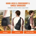 thumbnail image 4 of VEVOR Sac à Bandoulière Tactique 10L Militaire Noir, 4 of 9