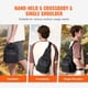 thumbnail image 4 of VEVOR Mochila táctica tipo bandolera de 10 l para hombre, estilo militar, color negro, con sistema MOLLE, para deportes, viajes, senderismo y tiro (negro), 4 of 9
