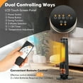 thumbnail image 6 of Costway 1500W Electric Space Heater PTC Fast Heating Ceramic Heater 3D Realistic Flame Black, 6 of 10