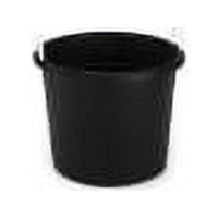 Life Story 17 Gal Flexible Plastic Storage Tub Bucket with Rope Handles, Black